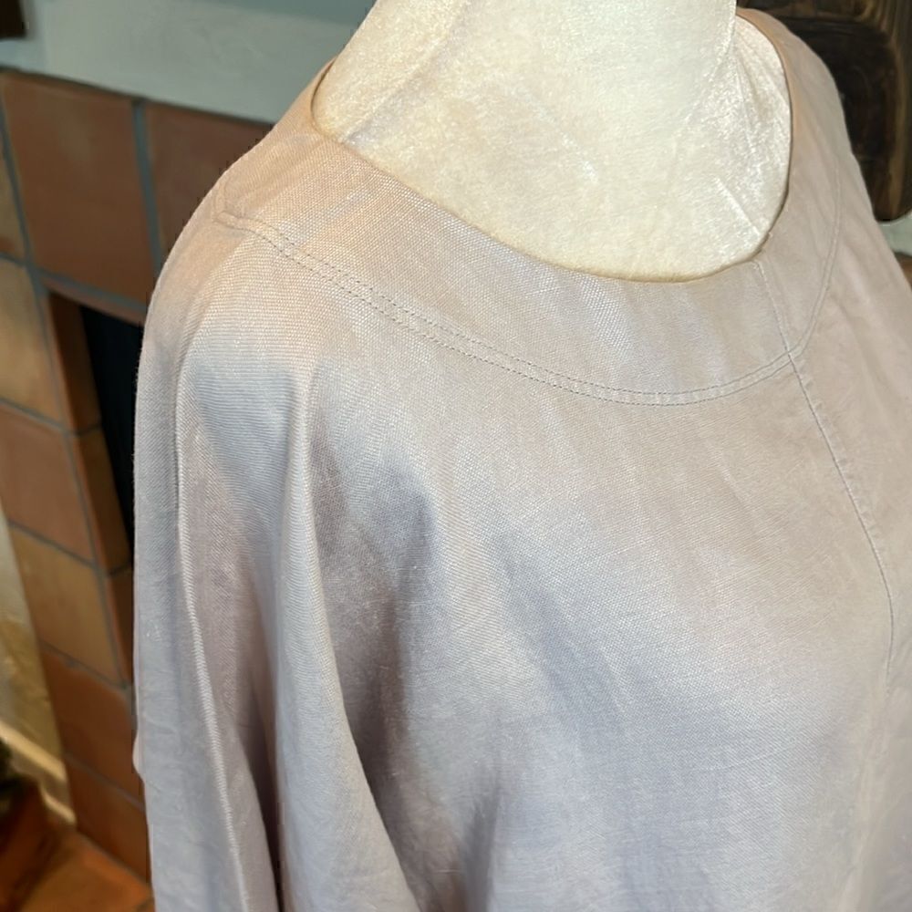 Aritzia Wilfred “linen-like” Tan Tunic/Mini Dress, XXS! - Picture 4 of 10